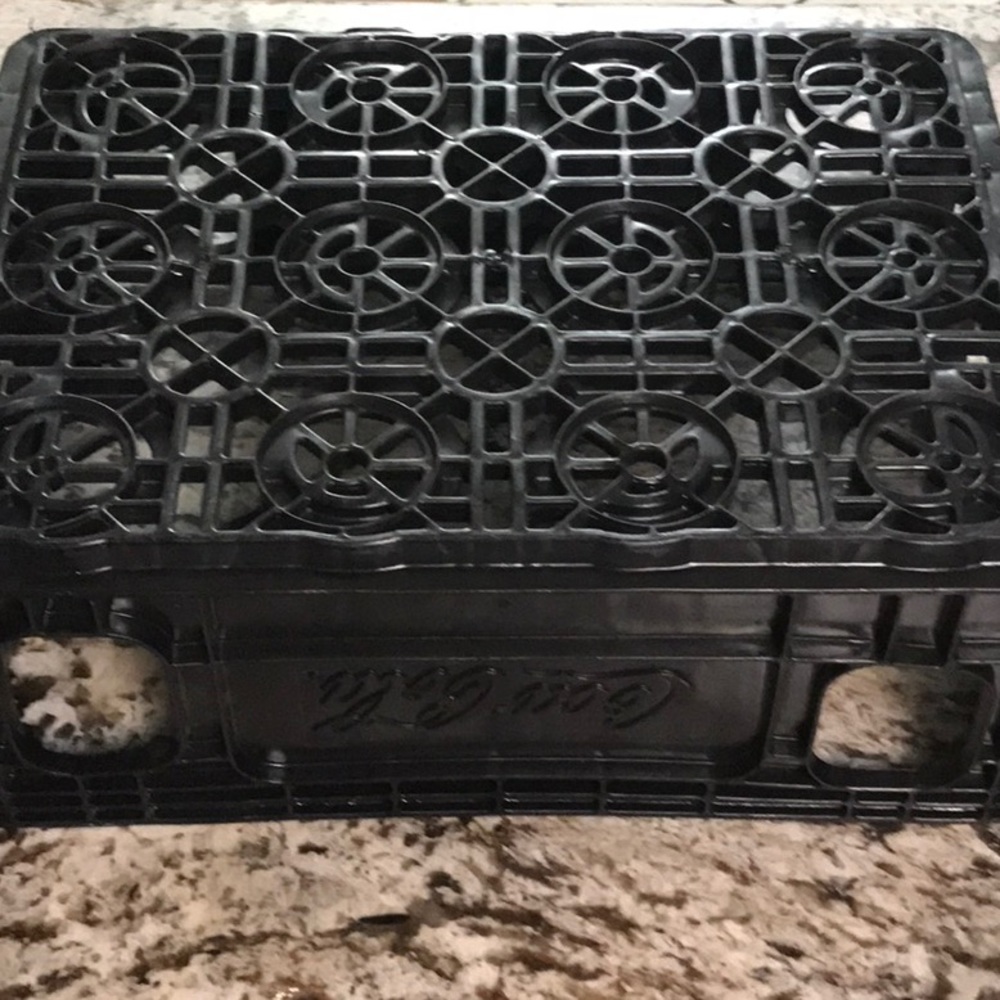 Vintage Coca Cola black plastic crate carrier - Picture 5 of 8